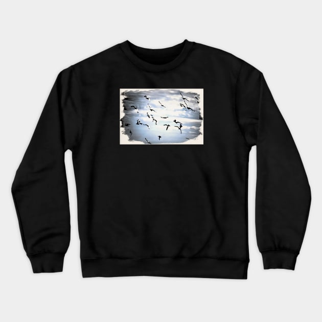 The birds / Maléa is looking for the goblin - children's book WolfArt Crewneck Sweatshirt by RaphaelWolf